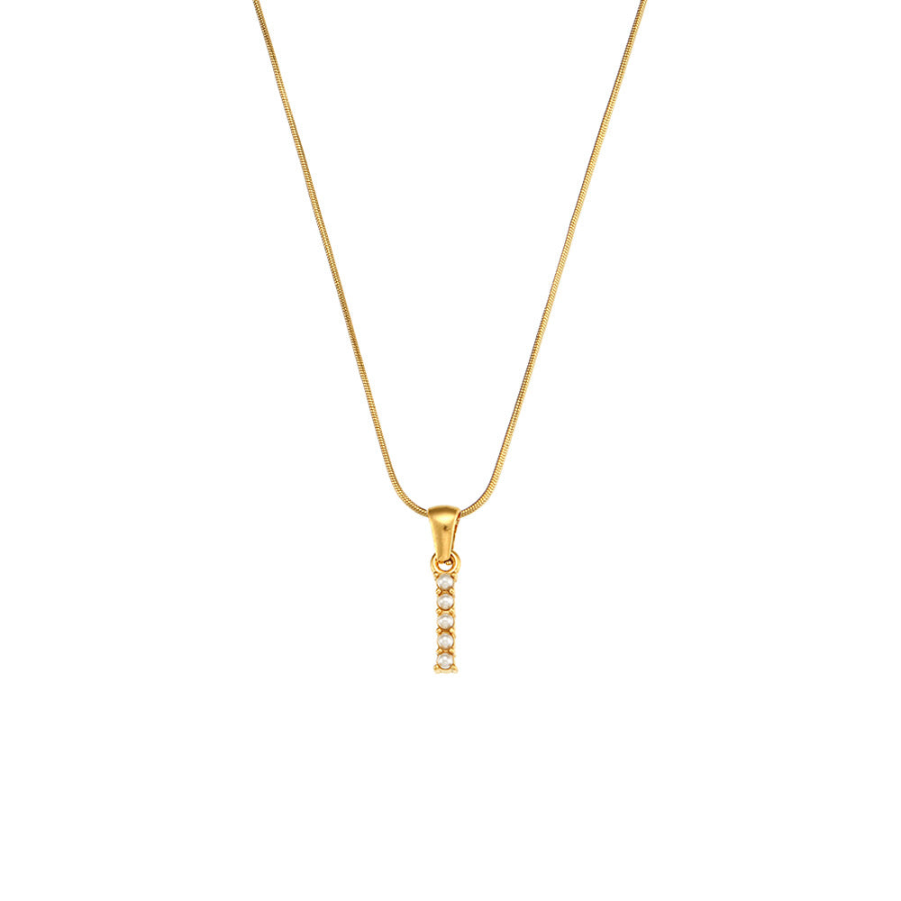 Collana con ciondolo a lettera - Oro 18K